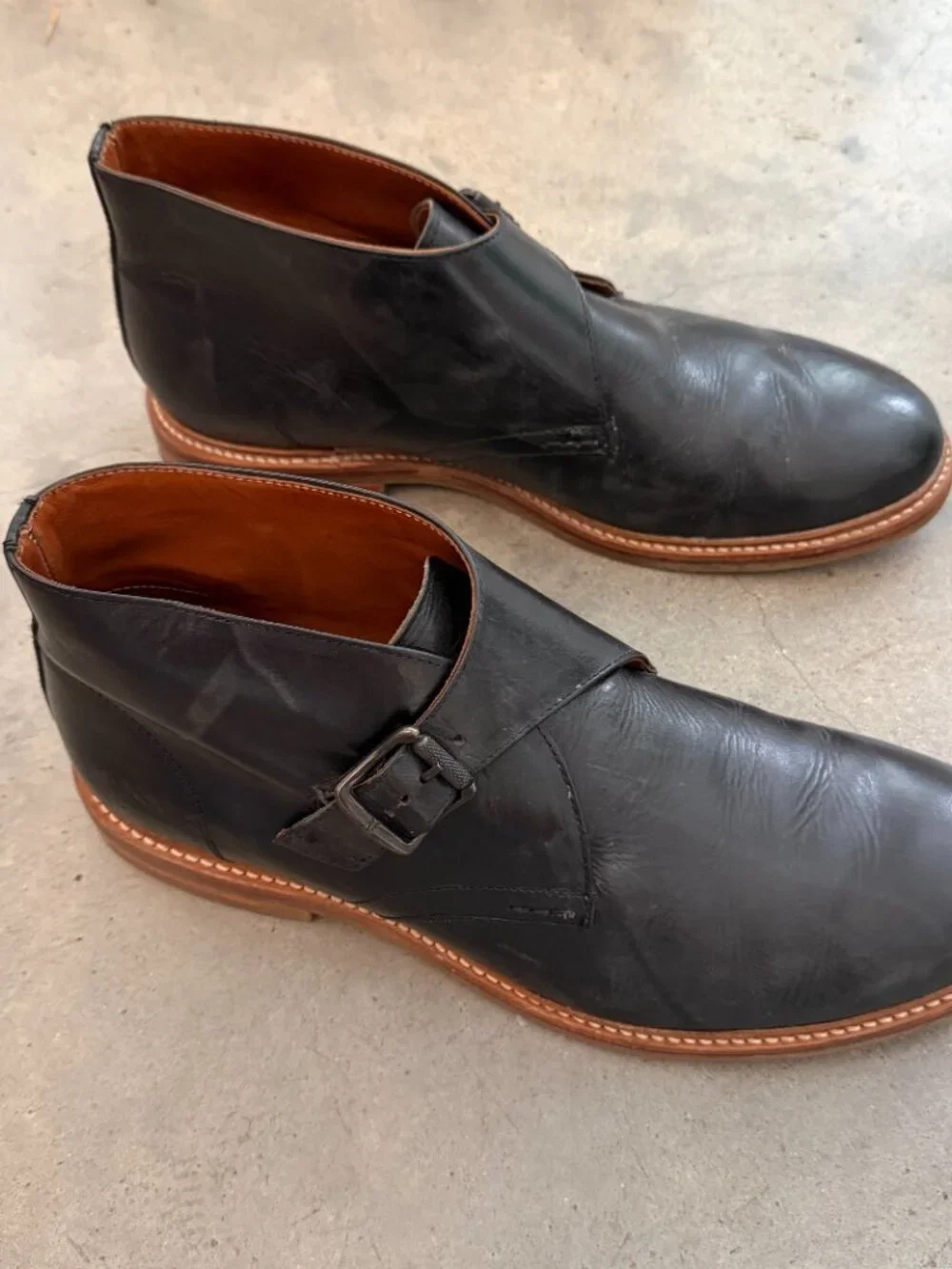 Frye William Monk Chukka - Black - 13 US
